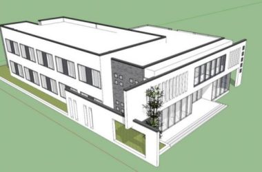 SketchUp Business Model: Modern Low-Level Clubhouse and Activity Center Design-BIM WORLD