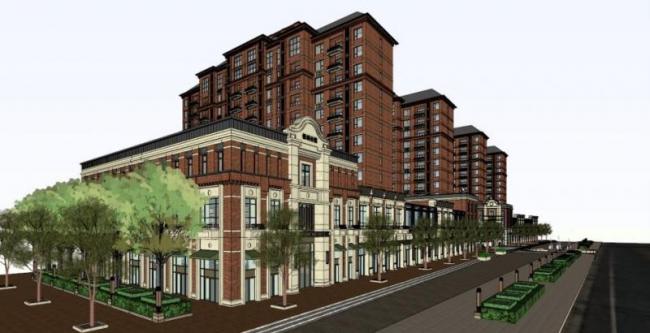 SketchUp Residential Design: High-Rise Living with Street-Level Commercial and Classical Architecture