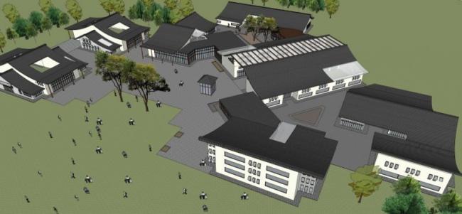 Modern Multi-Story Residential Model in SketchUp: Contemporary Chinese Style