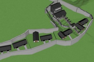 SketchUp Cultural Model: Multi-Story Chinese-Style Cultural Center Architecture-BIM WORLD