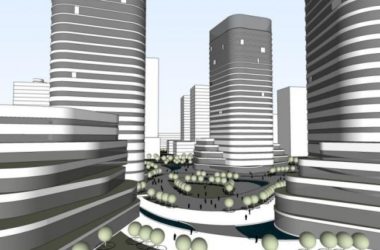 SketchUp Complex Model: Modern High-Rise Commercial Building-BIM WORLD