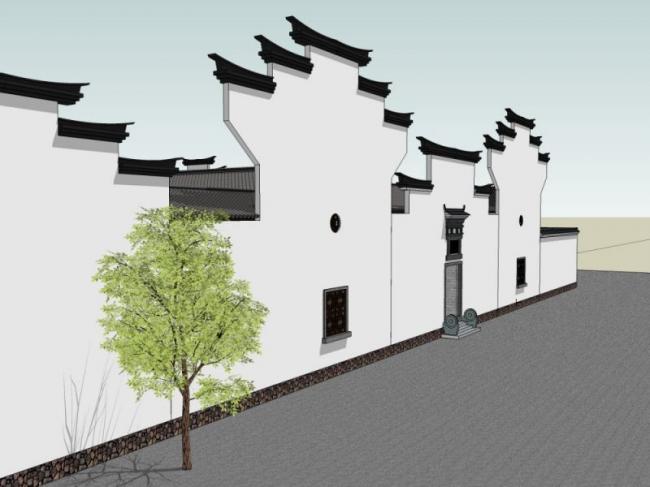 SketchUp Residential Models: Huizhou-Inspired Traditional Chinese Homes