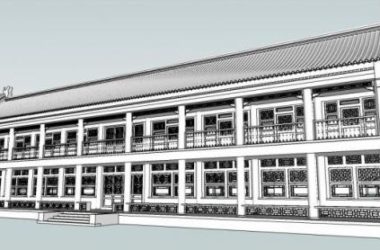 SketchUp Residential Model: Chinese Antique Style Home-BIM WORLD