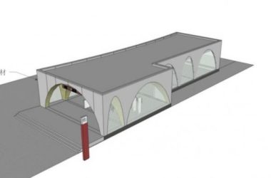 SketchUp Station Road Bridge: Modern Subway Entrance and Exit Design-BIM WORLD