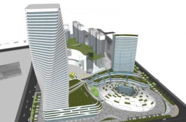 SketchUp Complex Model: Modern Super High-Rise Commercial Tower-BIM WORLD