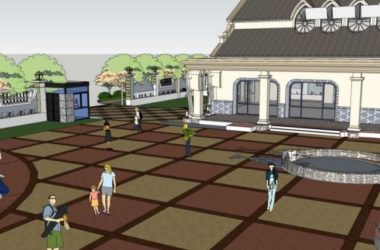 SketchUp School Model | Multi-Story Classical Kindergarten Campus Design-BIM WORLD