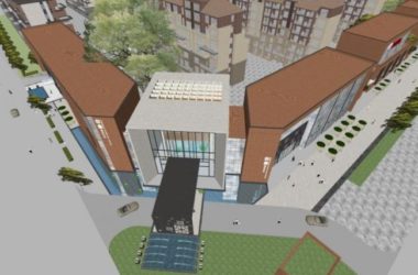 SketchUp Business Model: Modern Multi-Story Commercial Street Design-BIM WORLD