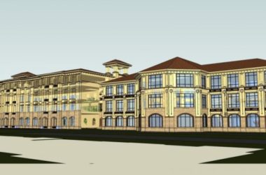 Classical Multi-Story School Campus Model in SketchUp-BIM WORLD