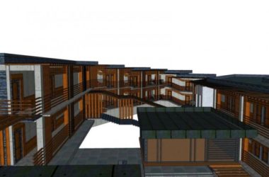 Modern Multi-Story Hotel Model in SketchUp-BIM WORLD