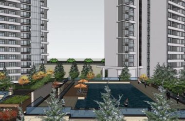 Modern Super High-Rise Residential SketchUp Model-BIM WORLD