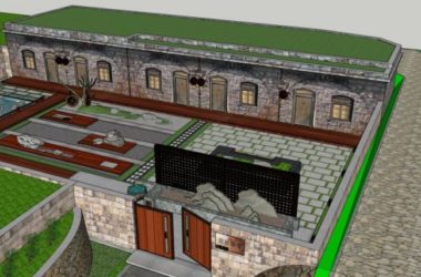 SketchUp Residential Model: Classical Style Cave Kiln Design-BIM WORLD