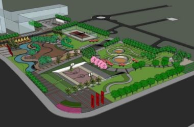 Modern Park Landscape Design in SketchUp-BIM WORLD