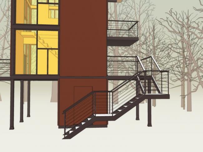 Modern Landscape Design Model in SketchUp | Contemporary Outdoor Platform