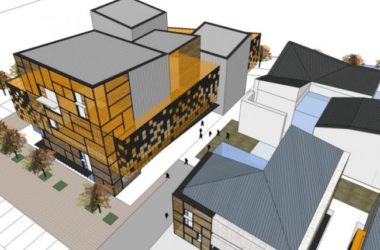 SketchUp Business Model: Modern Multi-Story Commercial Street Design-BIM WORLD