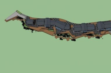 SketchUp Business Model: Modern Chinese-Style Commercial Street Design-BIM WORLD