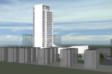 Modern High-Rise Office Building SketchUp Model-BIM WORLD