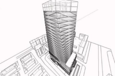 Modern High-Rise Office Building Model in SketchUp-BIM WORLD