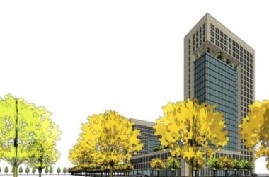 Modern High-Rise Office Building Model in SketchUp-BIM WORLD