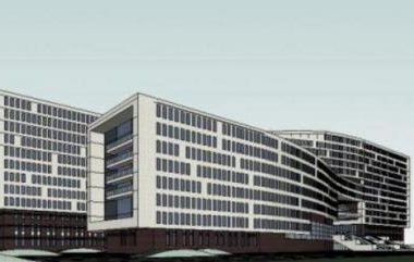 Modern Multi-Story Office Building Model in SketchUp-BIM WORLD