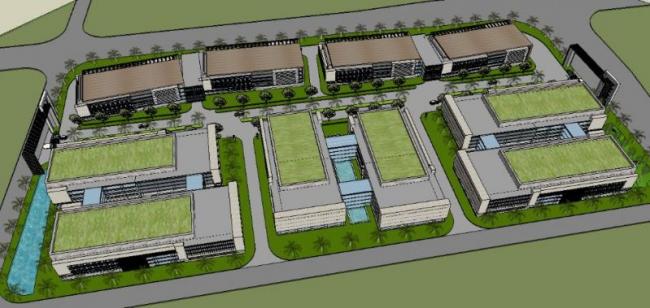 Sketchu Industrial Park | Modern Multi-Story Factory and Industrial Building