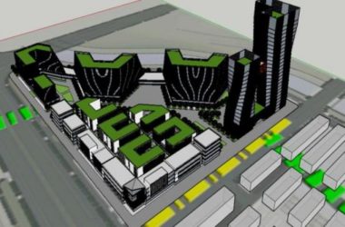 Modern Multi-Story Office Building Model in SketchUp-BIM WORLD