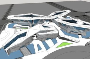Modern Multi-Story Cultural Center Design in SketchUp-BIM WORLD