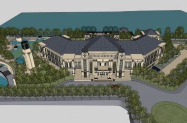 SketchUp Business Model: Multi-Story Classical Style Sales Office-BIM WORLD