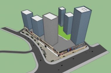 SketchUp Complex Model: Modern Super High-Rise Commercial Center-BIM WORLD