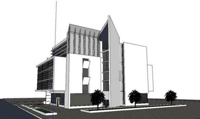 Modern Multi-Story Office Building Model | Company Headquarters Design in SketchUp