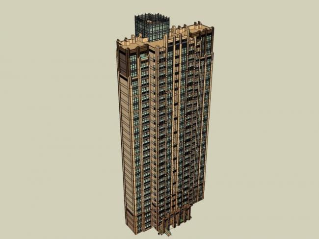 SketchUp Residential Models: Classical Style High-Rise and Traditional Homes
