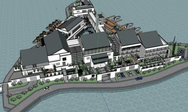 SketchUp Business Model: Designing a Multi-Story Chinese-Style Club