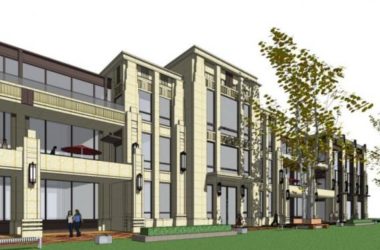 SketchUp Business Model: Modern Clubhouse and Street-Side Commercial Design-BIM WORLD