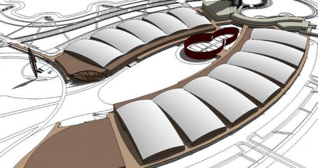 Modern Multi-Story Exhibition Center: A SketchUp Cultural Architecture Model