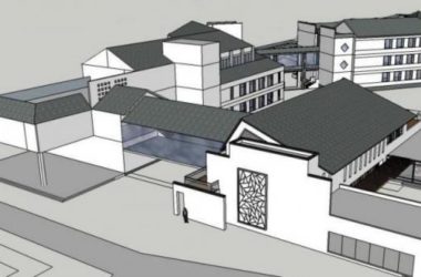 Multi-Story School Building Model | Modern Chinese-Style Educational Campus Architecture-BIM WORLD