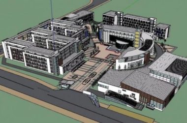 Modern Multi-Story High School Campus Model in SketchUp-BIM WORLD
