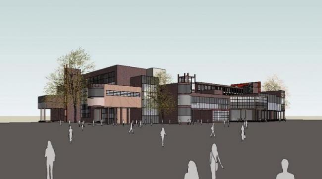 Modern Multi-Story Cultural Activity Center | SketchUp Architectural Model