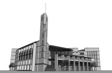 Modern Multi-Story University Library: A Cultural Architecture SketchUp Model-BIM WORLD
