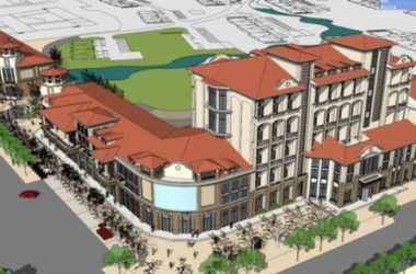 SketchUp Business Model: Multi-Story Classical Style Commercial Street Design-BIM WORLD