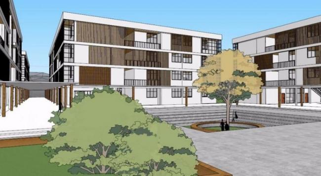 Modern Multi-Story School Campus Design | SketchUp Educational Architecture Model