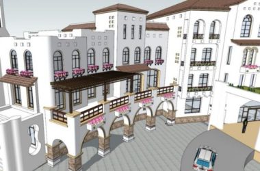 SketchUp Business Model: Multi-Story Spanish and Classical Style Commercial Club-BIM WORLD