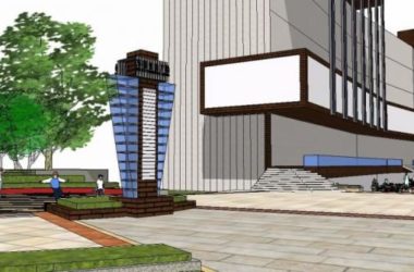 Modern Commercial Landscape Design in SketchUp-BIM WORLD