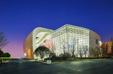 BIM Architecture: Crystal-Clear Lantern Petals Embracing Stamens at Chongqing Real Estate Vocational College Library by Paiang International-BIM WORLD