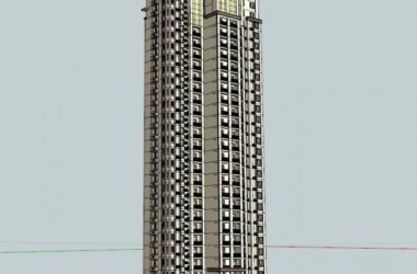 Classic Style Super Tall Residential Model in SketchUp-BIM WORLD