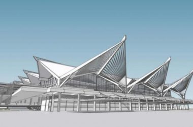 SketchUp Design of Station Road and Bridge | Modern Low-Rise Style at Hangzhou East Railway Station-BIM WORLD