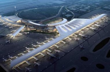 SketchUp Model of Station Road and Bridge at Nanjing Lukou International Airport Terminal 2-BIM WORLD