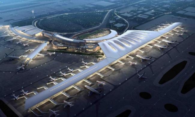 SketchUp Model of Station Road and Bridge at Nanjing Lukou International Airport Terminal 2