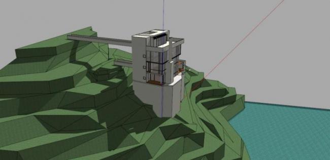 Douglas Residence by Richard Meyer: Modern Residential SketchUp Model