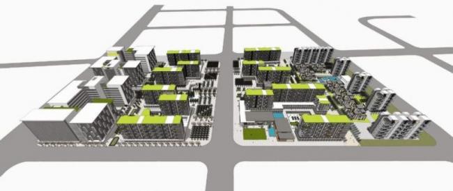 Modern Multi-Story Residential Complex | SketchUp 3D Model