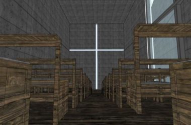 SketchUp Cultural Model: Modern Church of Light by Tadao Ando-BIM WORLD