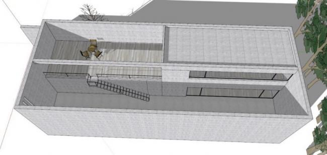 SketchUp Residential Model: Zhongshan Mansion – Modern Low-Rise Home Inspired by Tadao Ando